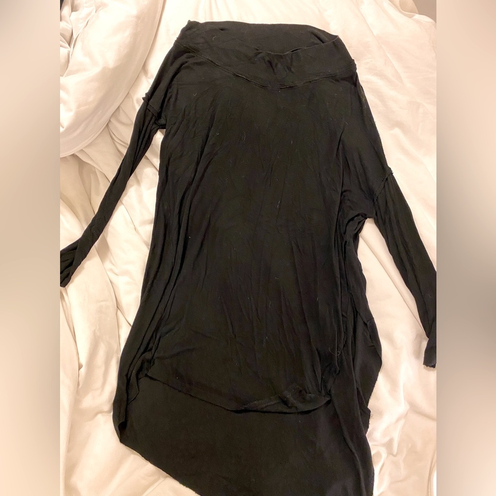 Free People We the Free Asymmetrical Long Sleeve Tunic Sz M